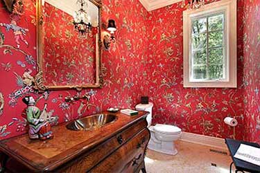 red living room by alidad