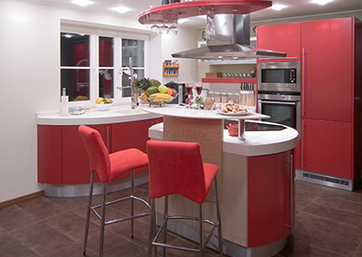 red chairs