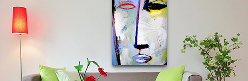 Abstract art on canvas