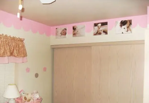 Image Border with Photographs of your One Year Old for His Nursery