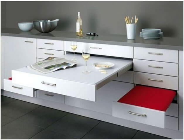 Space Saving Kitchen Table