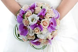 A bouquet of beautiful orchids