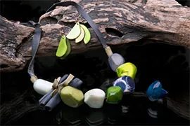 Ivory bracelets and necklaces