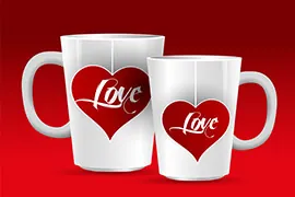 Personalized tea or coffee mugs