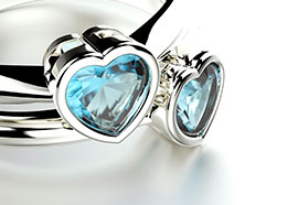 blue jewelry