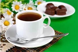 coffee, chocolates and teas