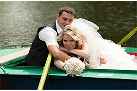 lying in a boat