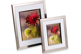 ‘Brass’ or ‘Nickel’ photo frames 