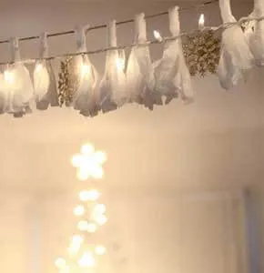 DIY Fabric Lights Garland