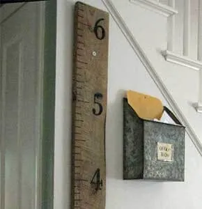 DIY Rustic Wall Ruler