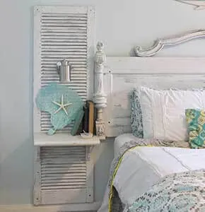 DIY Shutter Nightstand