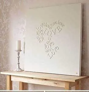 Painted Wooden Letter Panels