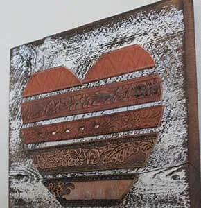 Vintage Leather Board Art