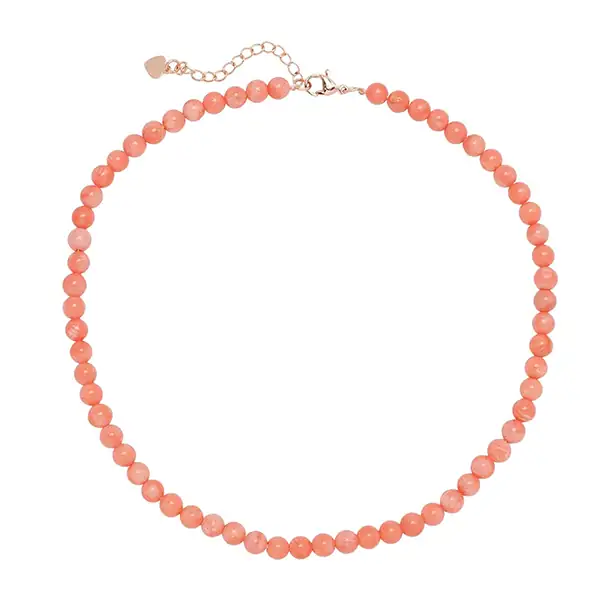 coral bead necklace