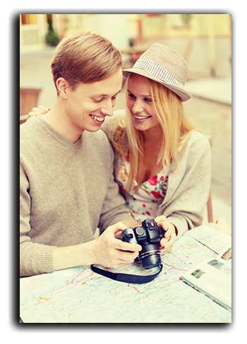couple on aluminum print