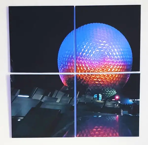 globe split canvas print