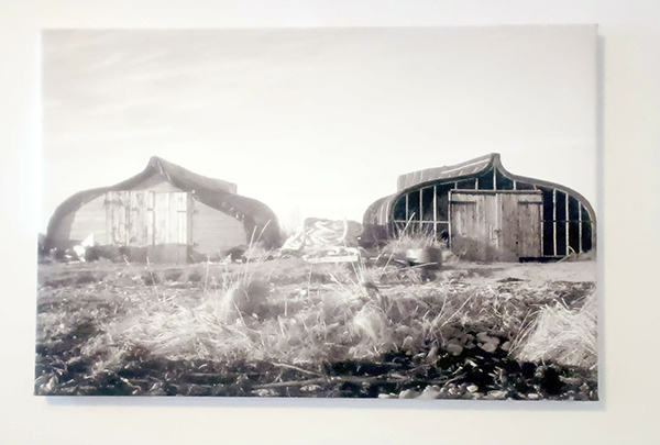 old barns on canvas print