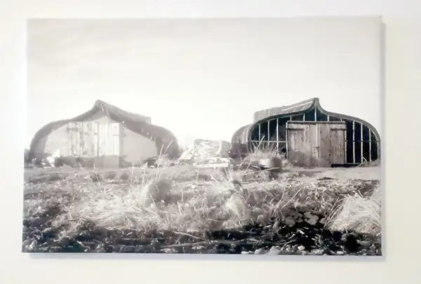 old barns on canvas print