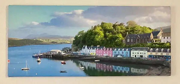 portree isle of skye canvas print