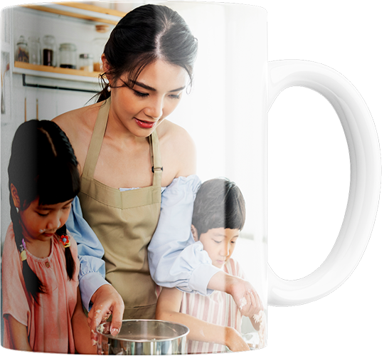 family pic on mug