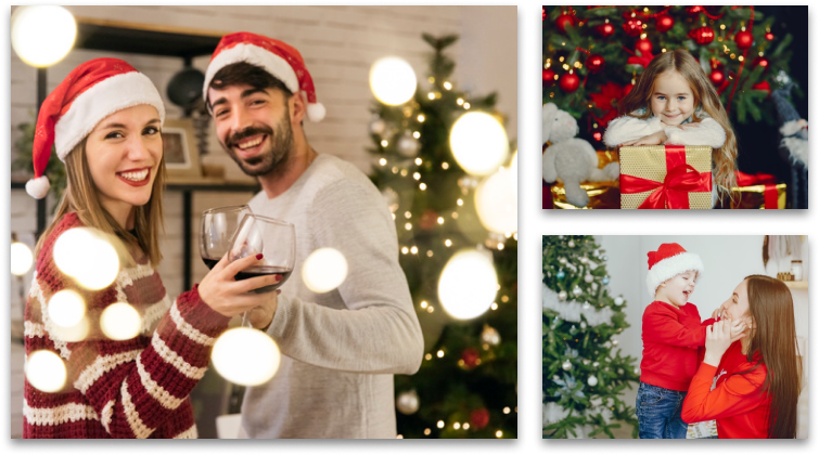 Christmas canvas style