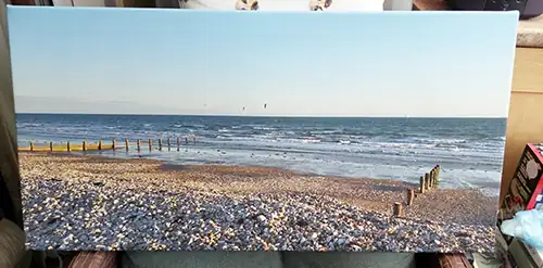 Beach single canvas photo