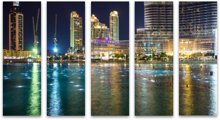 split canvas wall art