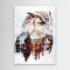 Picture of Owl Wild Animal Vintage Illustration Art 02 by Rafal Kulik
